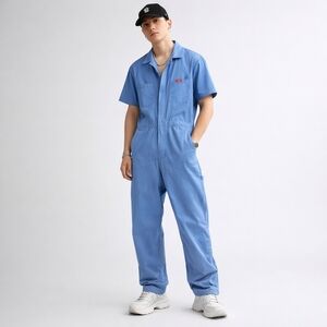 Vintage Y2K Dickies Blue Mechanic Coveralls Size M Workwear Utility Jumpsuit